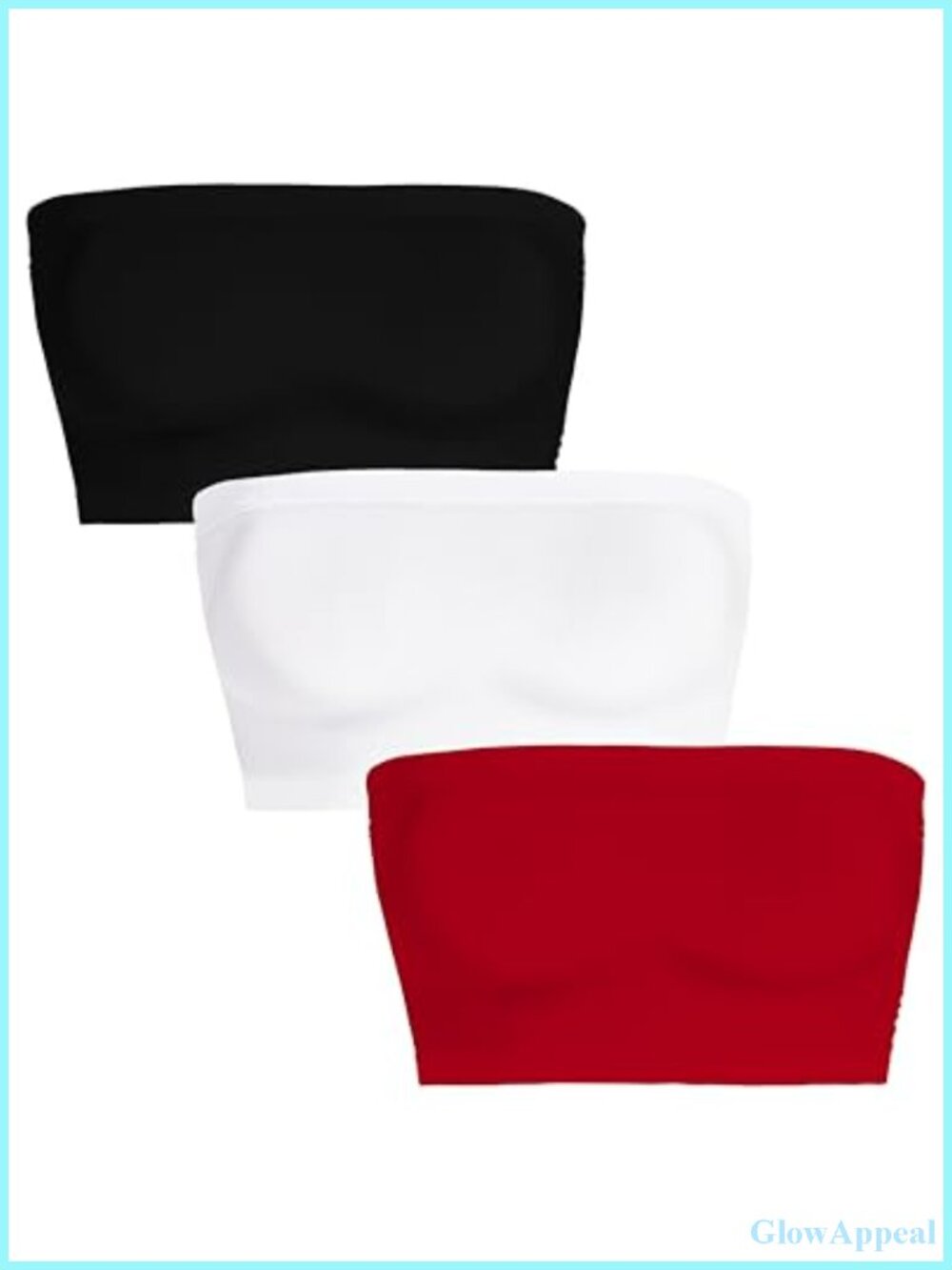 Women's Tube Tops Strapless Crop Top Sleeveless Bandeau Basic Short Shirt